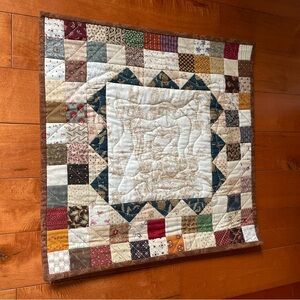 Handmade Patchwork Quilted Wall Hanging - Multicolor